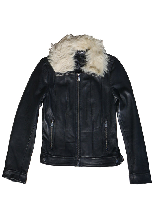 WOMENS LEGACY JACKET, WHITE FUR COLLAR